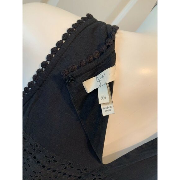 Joie Black Eyelet Lace Sleeveless Shift Dress, Size XS (US) - Picture 7 of 7